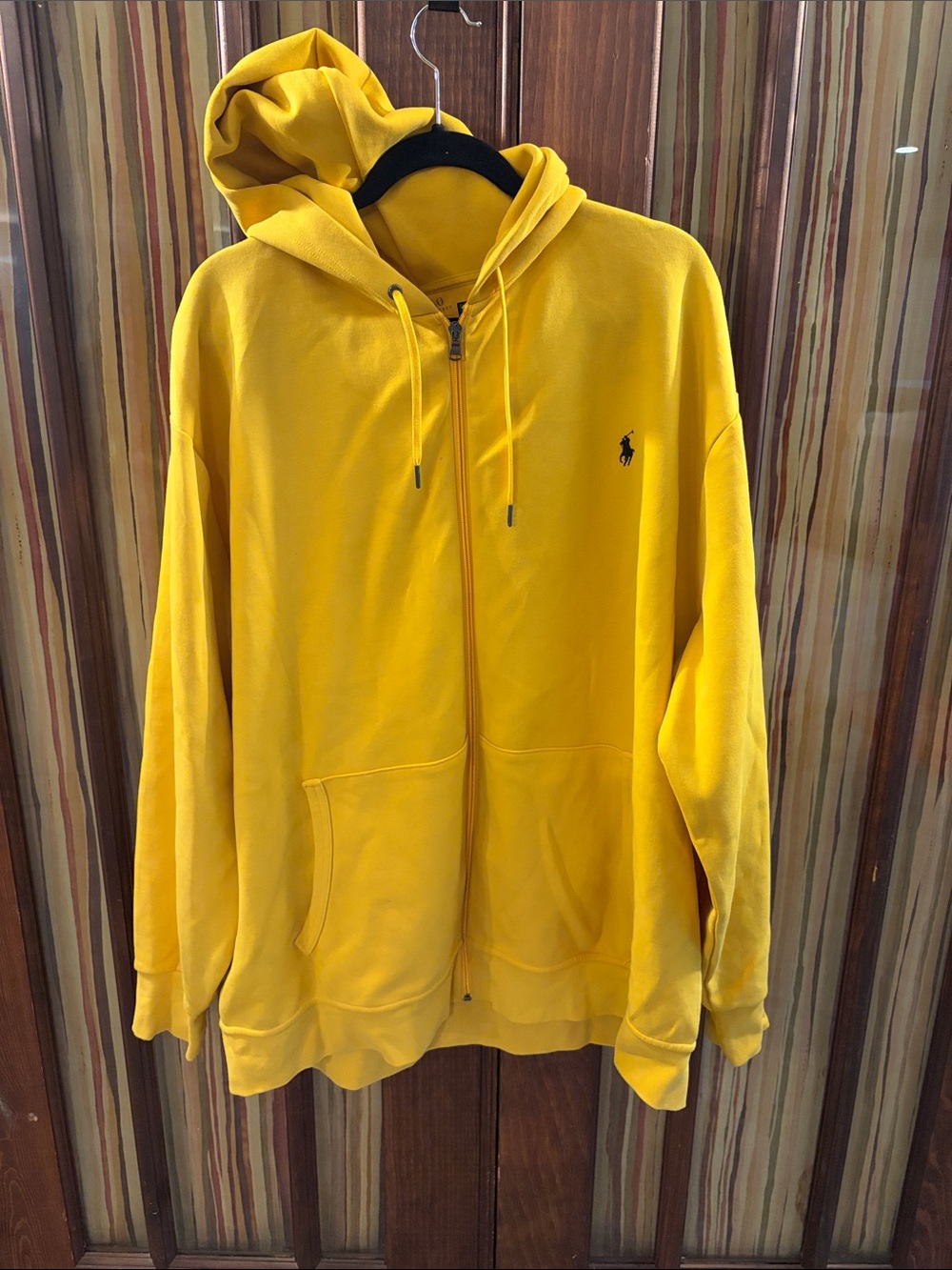 Ralph Lauren Yellow Full-Zip Hooded Sweatshirt